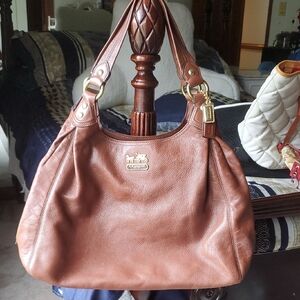 Coach Brown Leather Shoulder Bag